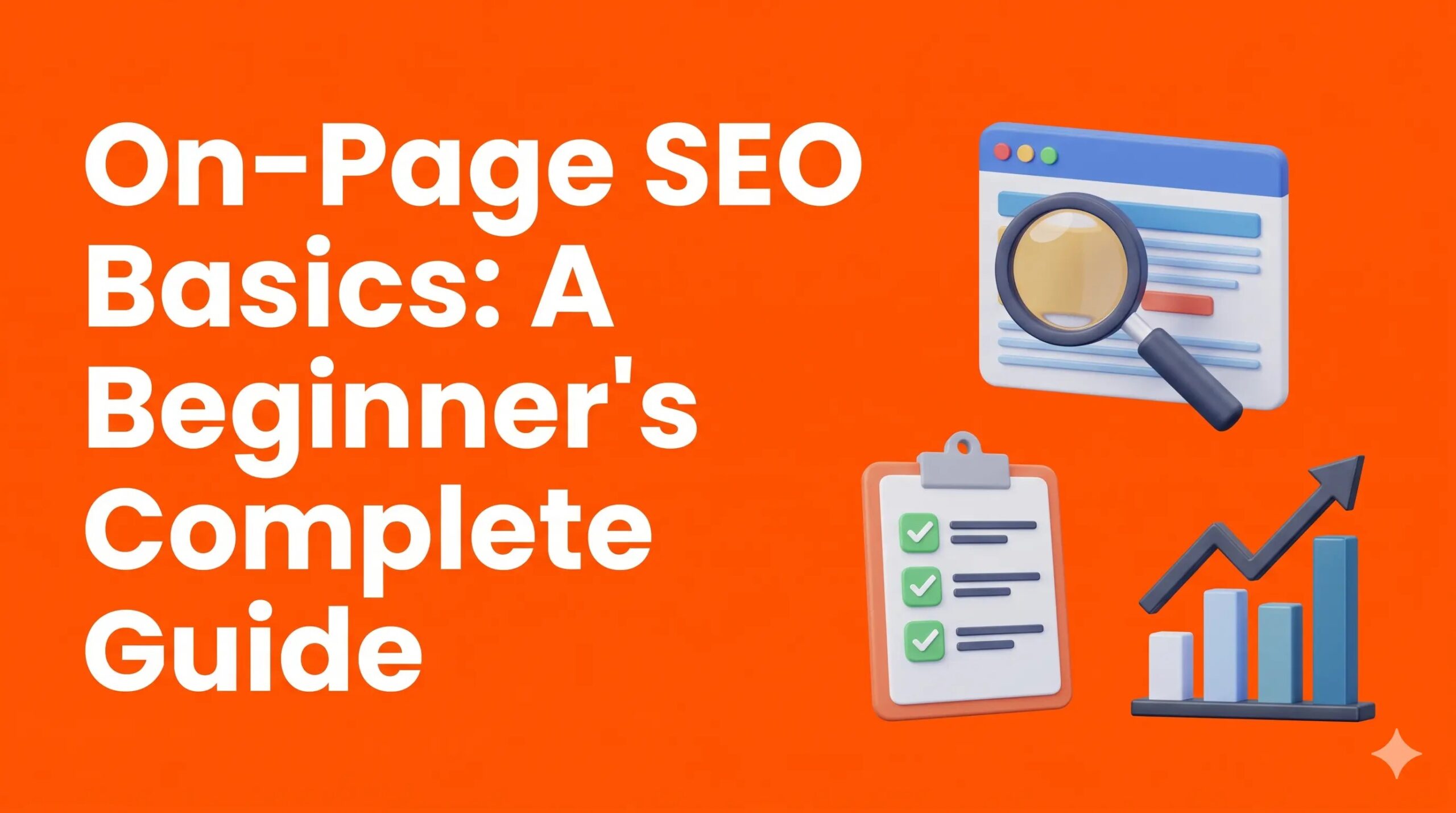 on-page seo basics complete beginner guide banner by marketing with aravind