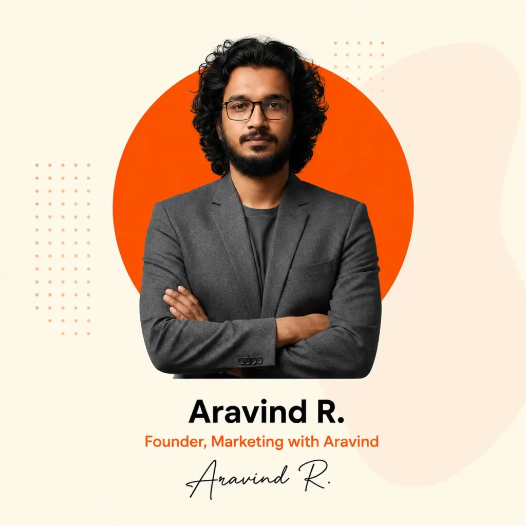 Aravind R - Founder of Marketing with aravind